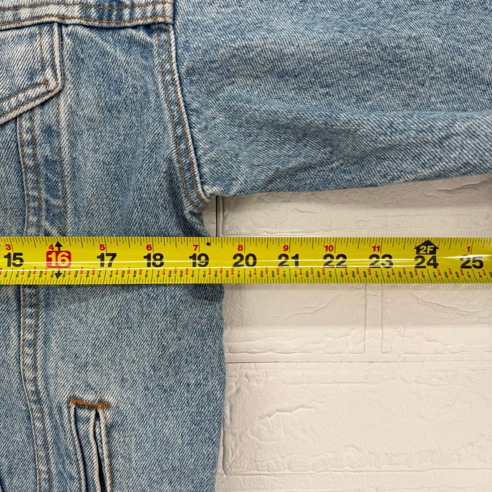 VTG 80s 90s Levis USA Light Wash Denim Trucker Jacket Oversized XL Streetwear - Picture 5 of 6